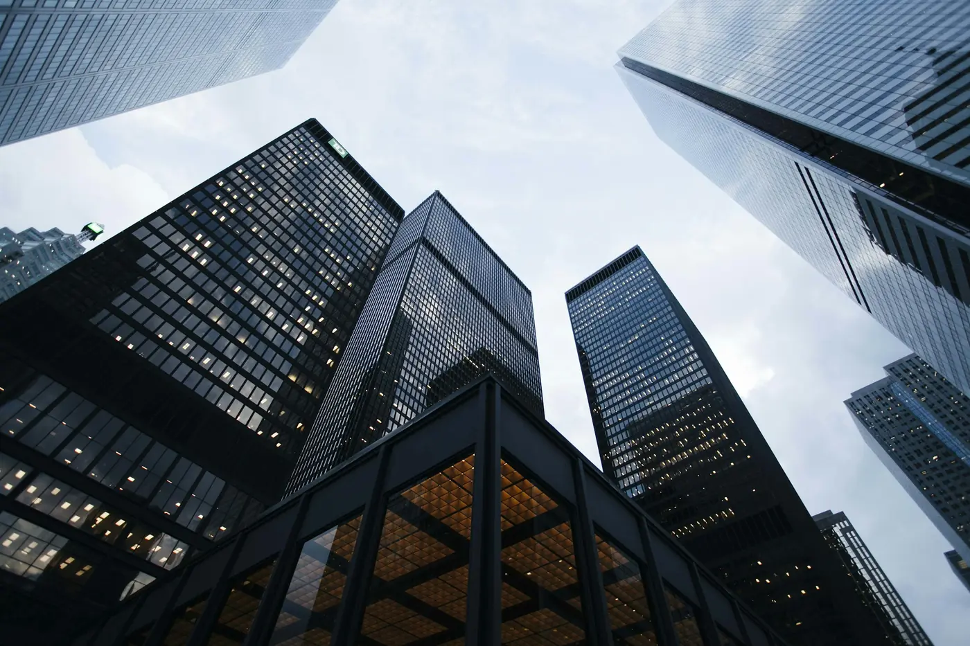 Precise geometry of glass towers