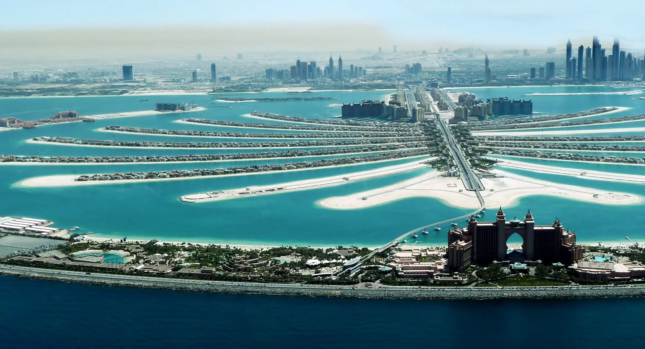 Aerial view of Palm Jumeirah
