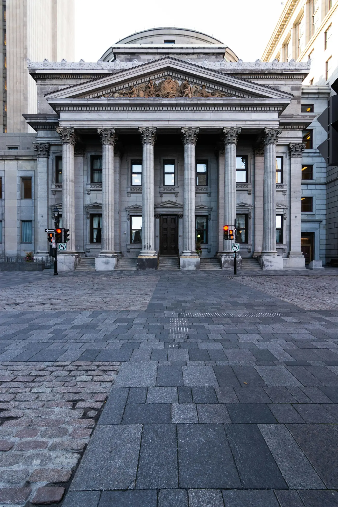 A classical colonnaded facade