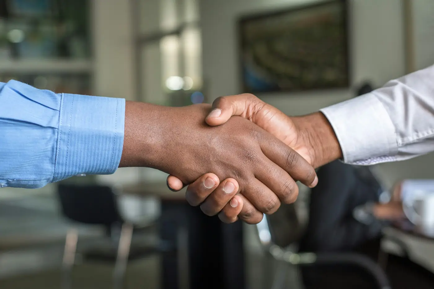 A handshake between business partners
